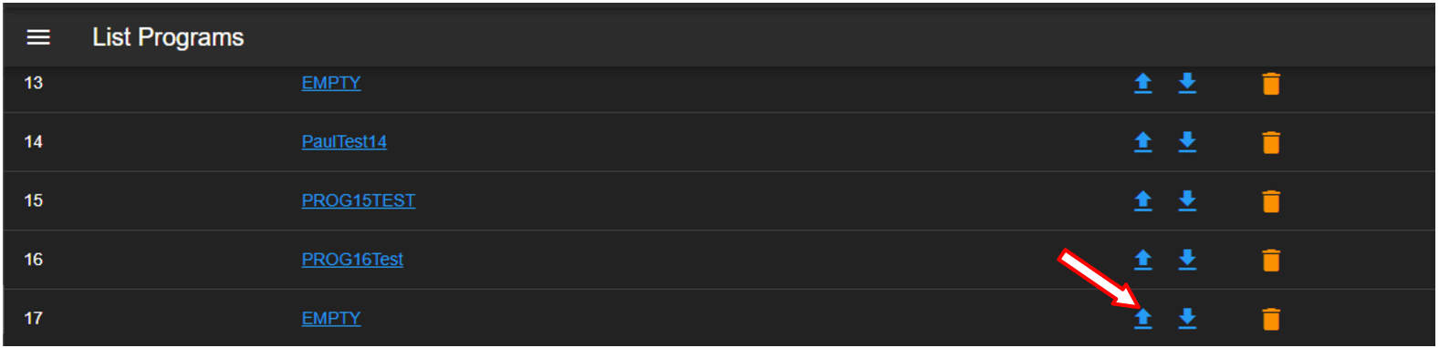 Importing a program