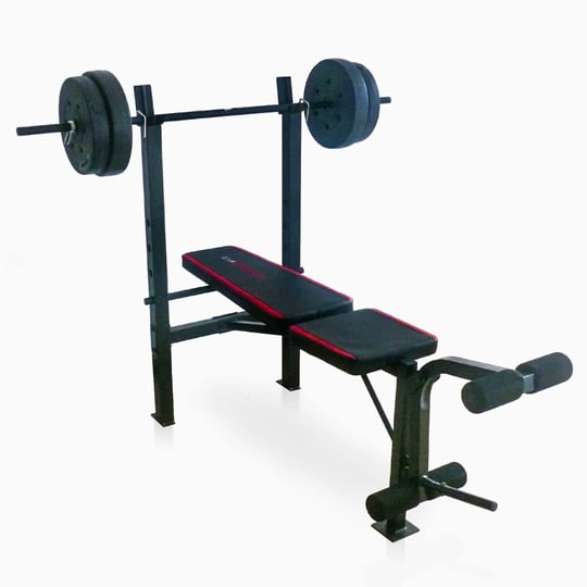 cap-strength-adjustable-standard-combo-weight-bench-with-rack-and-leg-extension-and-90-lb-vinyl-weig-1