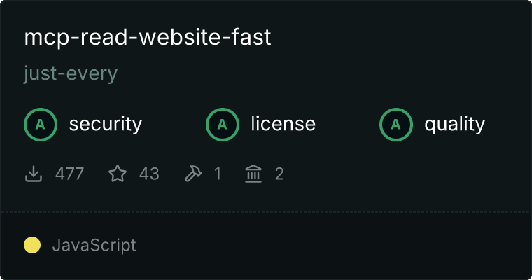 read-website-fast MCP server