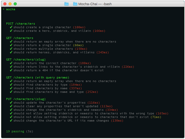 CLI screenshot