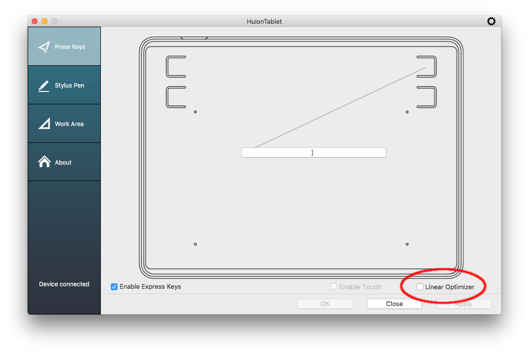 Linear Optimizer option location