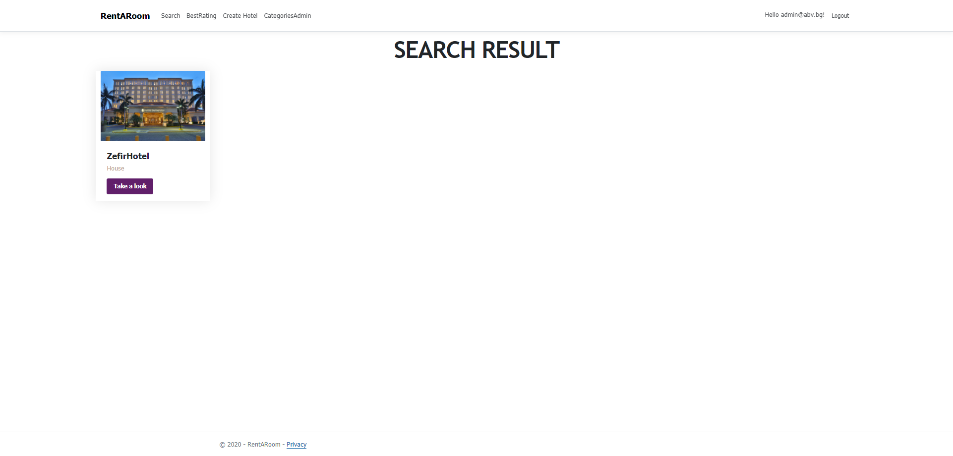 Search Result Page