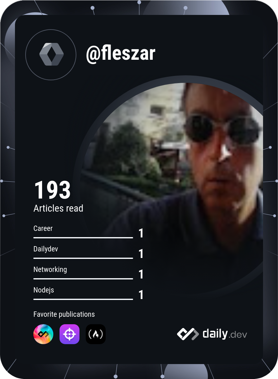 Jacek Fleszar’s Dev Card