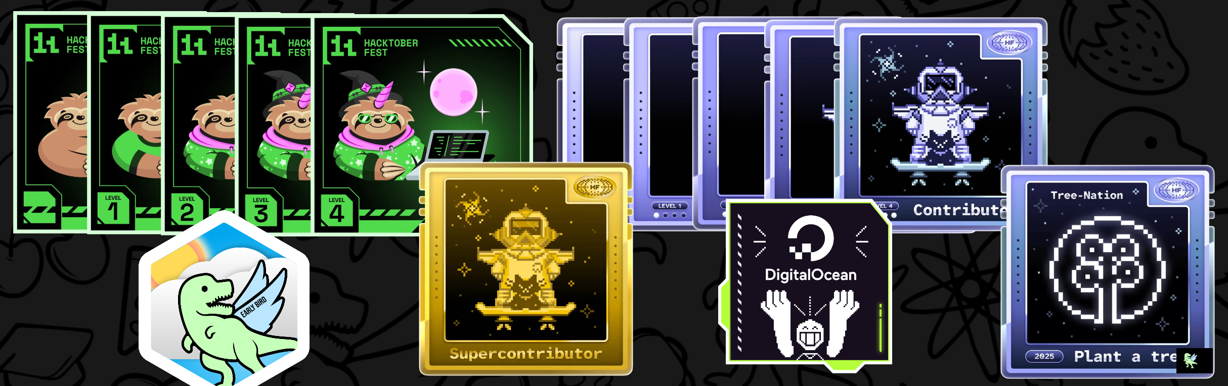 An image of @saurabhm's Holopin badges, which is a link to view their full Holopin profile