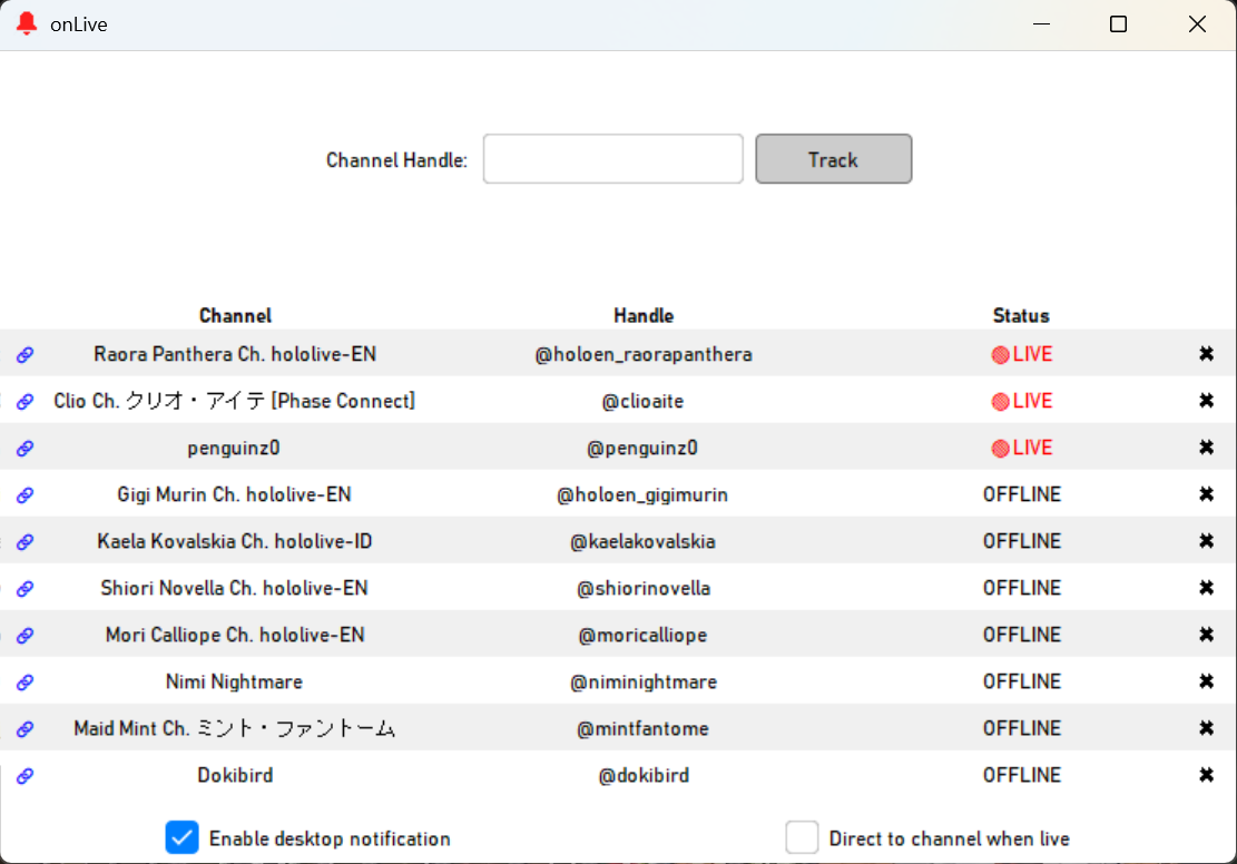 GitHub - realjovan/Channel-Tracker