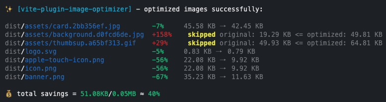 terminal output image