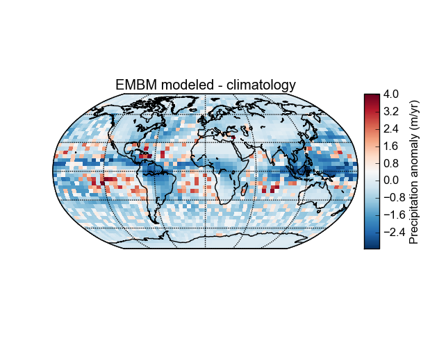 EMBM vs observation precipitation map.