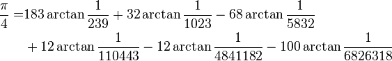 Machin-Like formula