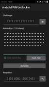 Admin Keys hashed by long-pressing the hashing buttons are unrevealable as well.