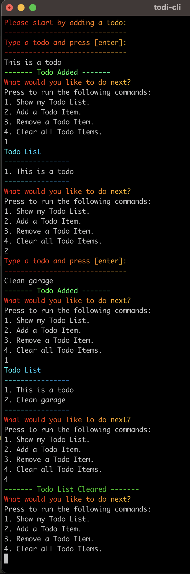 image of the cli tool