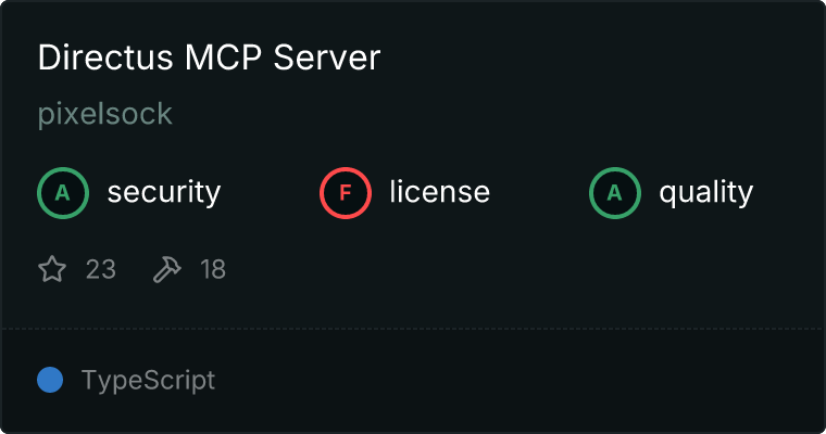 Directus Server MCP server