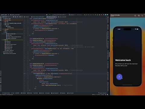 Flutter Speed Code | Splash Login UI