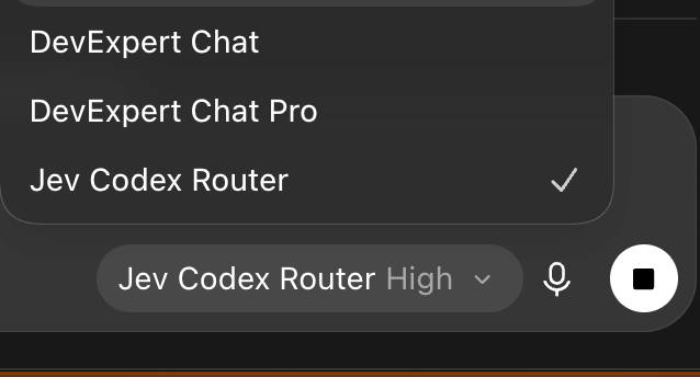 Codex Model Router · 每轮选择模型