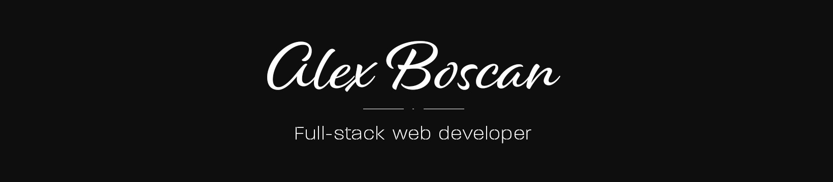 Alex Boscan Banner