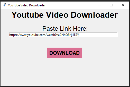 Paste YouTube Video Link in Input Bar