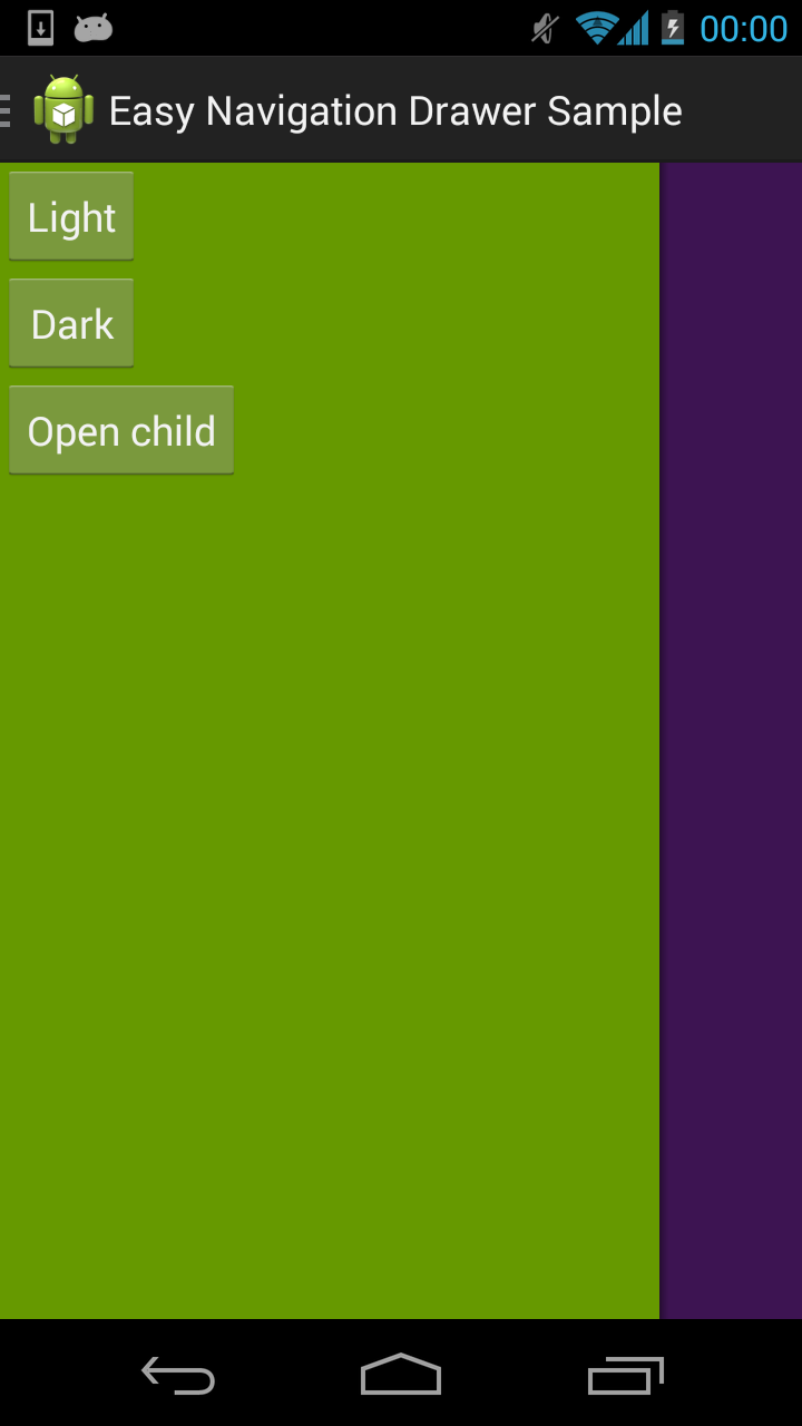 EasyNavigationDrawer Sample Screenshot