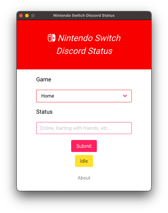 Nintendo Switch Discord Status Screenshot