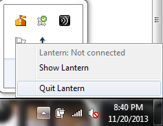 Quitting Lantern