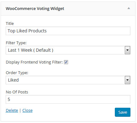 Woocommerce product voting manager