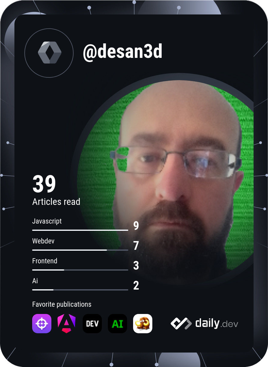 DANIEL SANCHEZ FUERTES's Dev Card