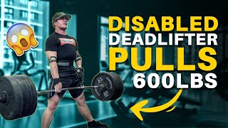 Disabled Deadlifter Pulls 600lbs @181 BW