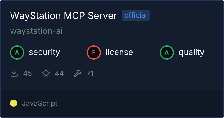 WayStation Server MCP server