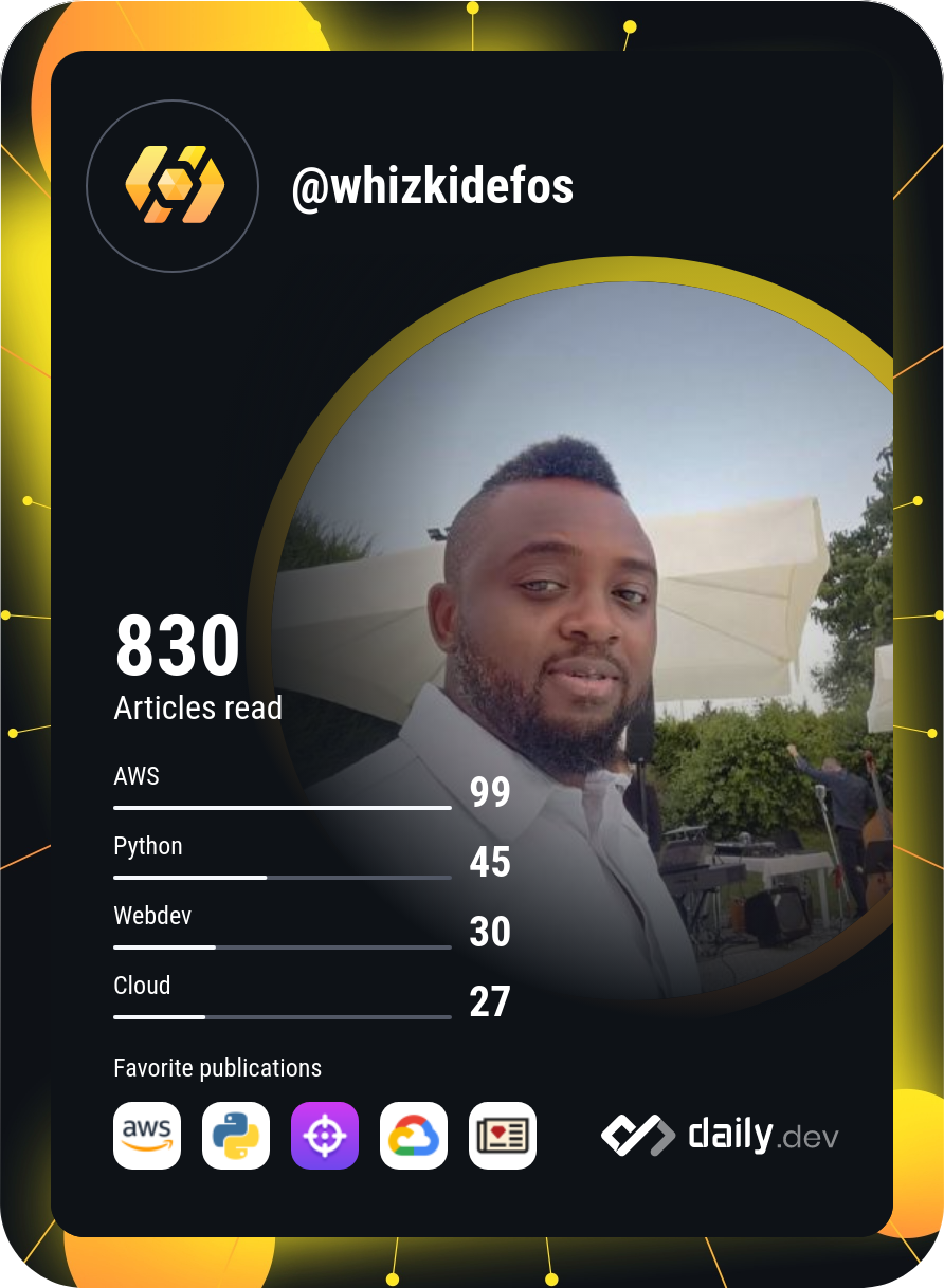 Efosa Igbinehi's Dev Card