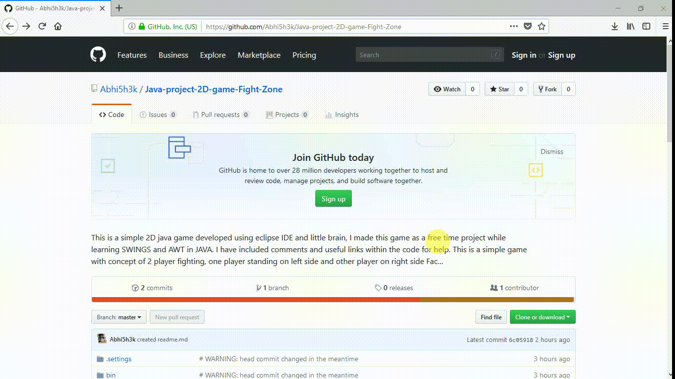 steps to download project from github to eclipse