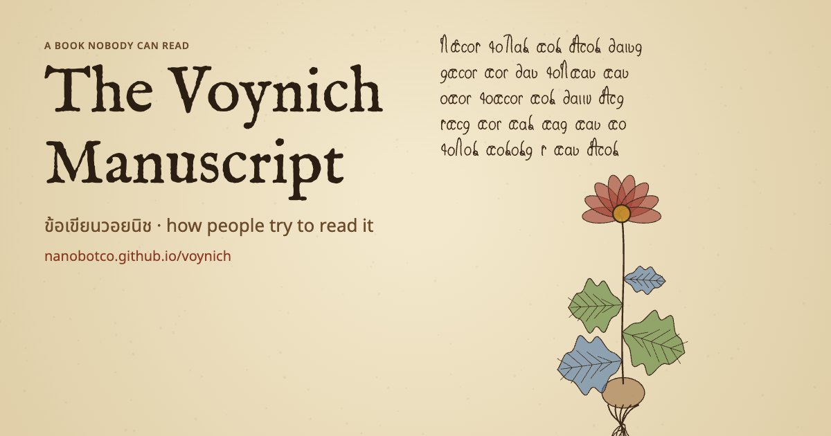 The Voynich Manuscript