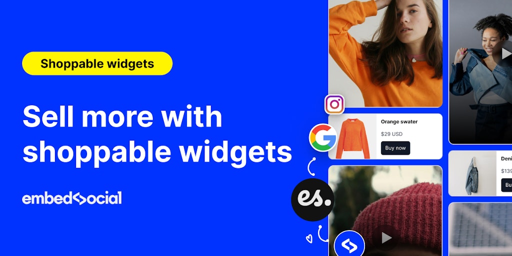 Shoppable widget