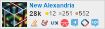 profile for New Alexandria on Stack Exchange, a network of free, community-driven Q&A sites