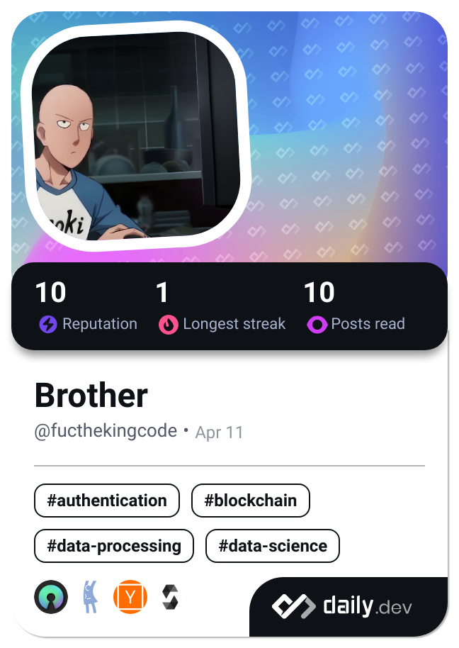 Brother's Dev Card