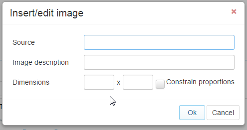 Keystone Images Plugin Button in action