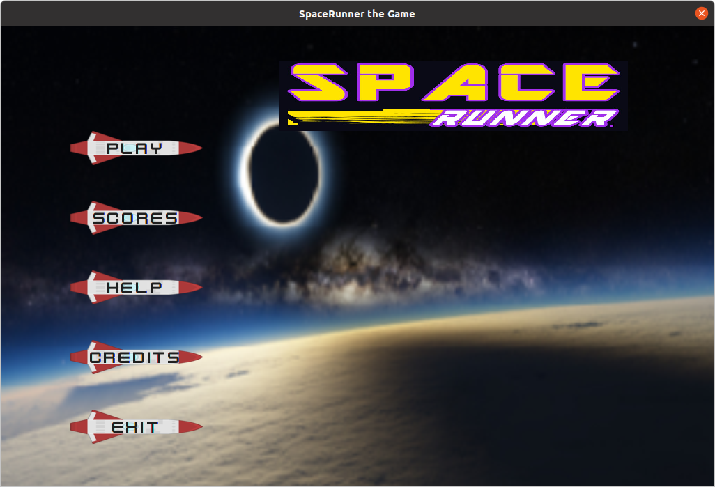 spacerunner game by Kumar Dhakal