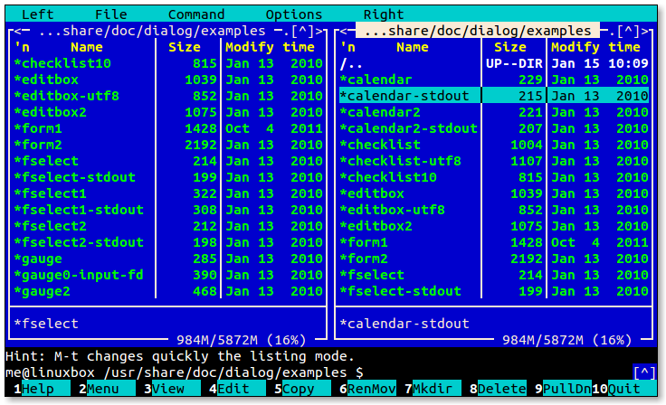 install dialog bash