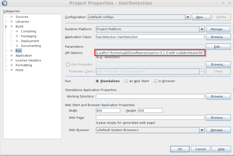 Add reference to opencv-310.jar