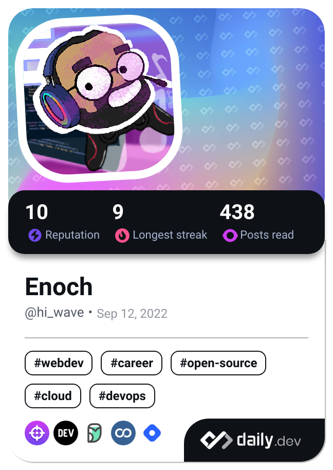 Enoch's Dev Card