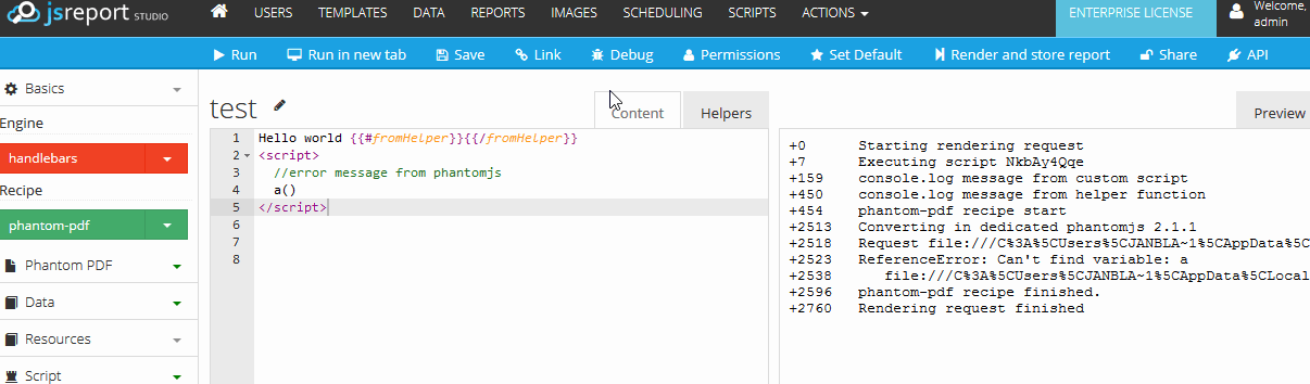 GitHub - jsreport/jsreport-debug: jsreport extension collecting and ...