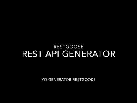 Generator-Restgoose in 5 mins or so