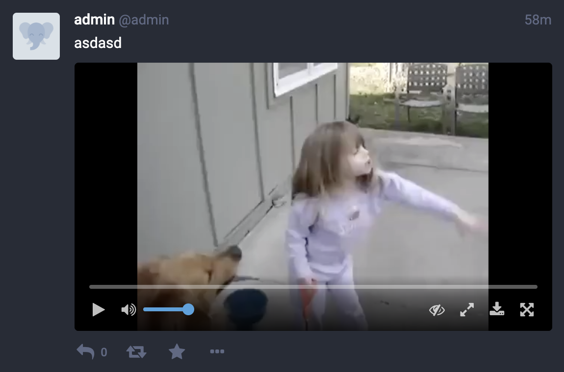 Download button for video player