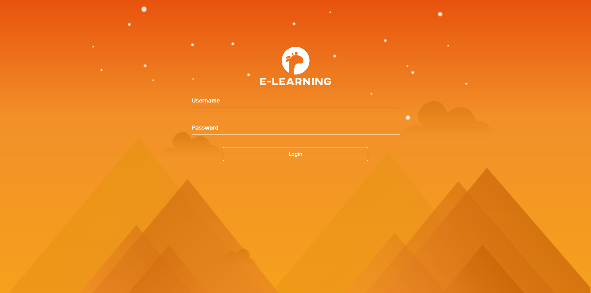 Login page