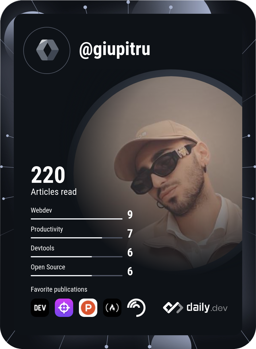 Giuseppe's Dev Card