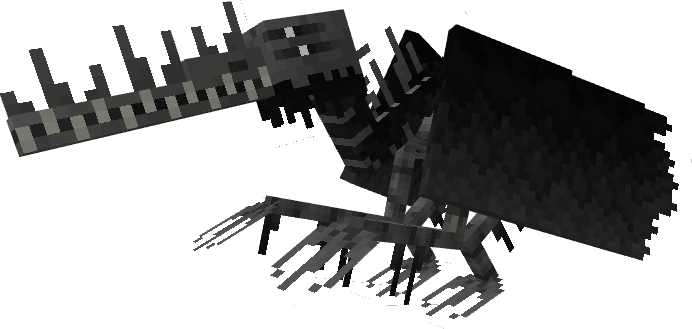 A black vulture with skulls filling its body