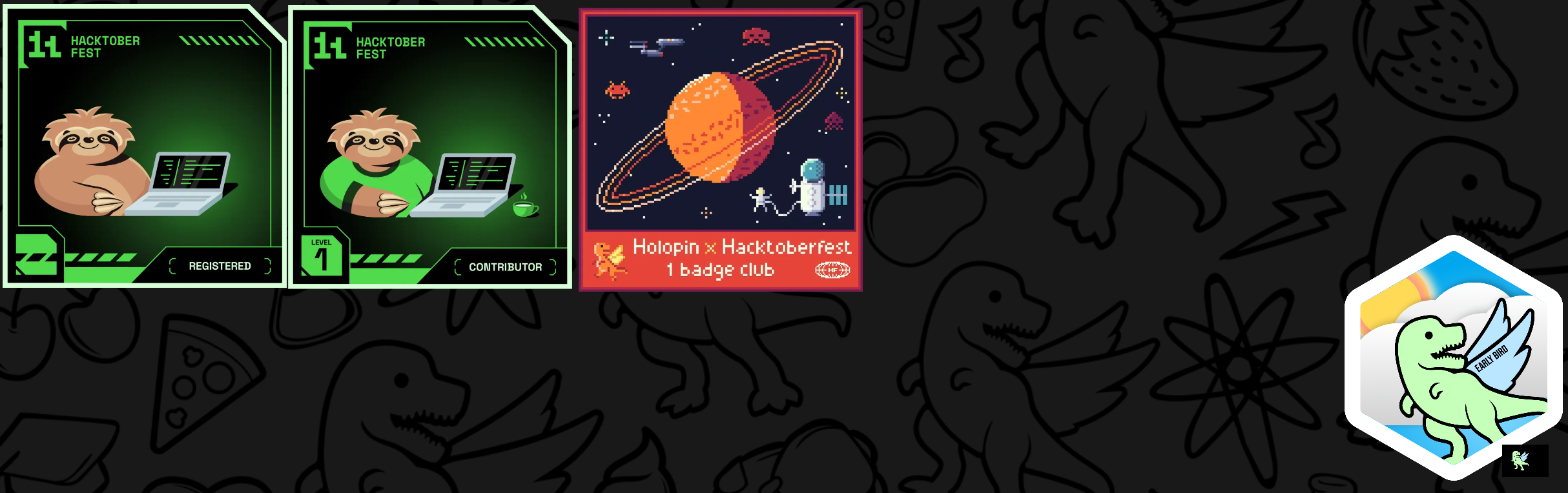 An image of @vineethbhat's Holopin badges, which is a link to view their full Holopin profile