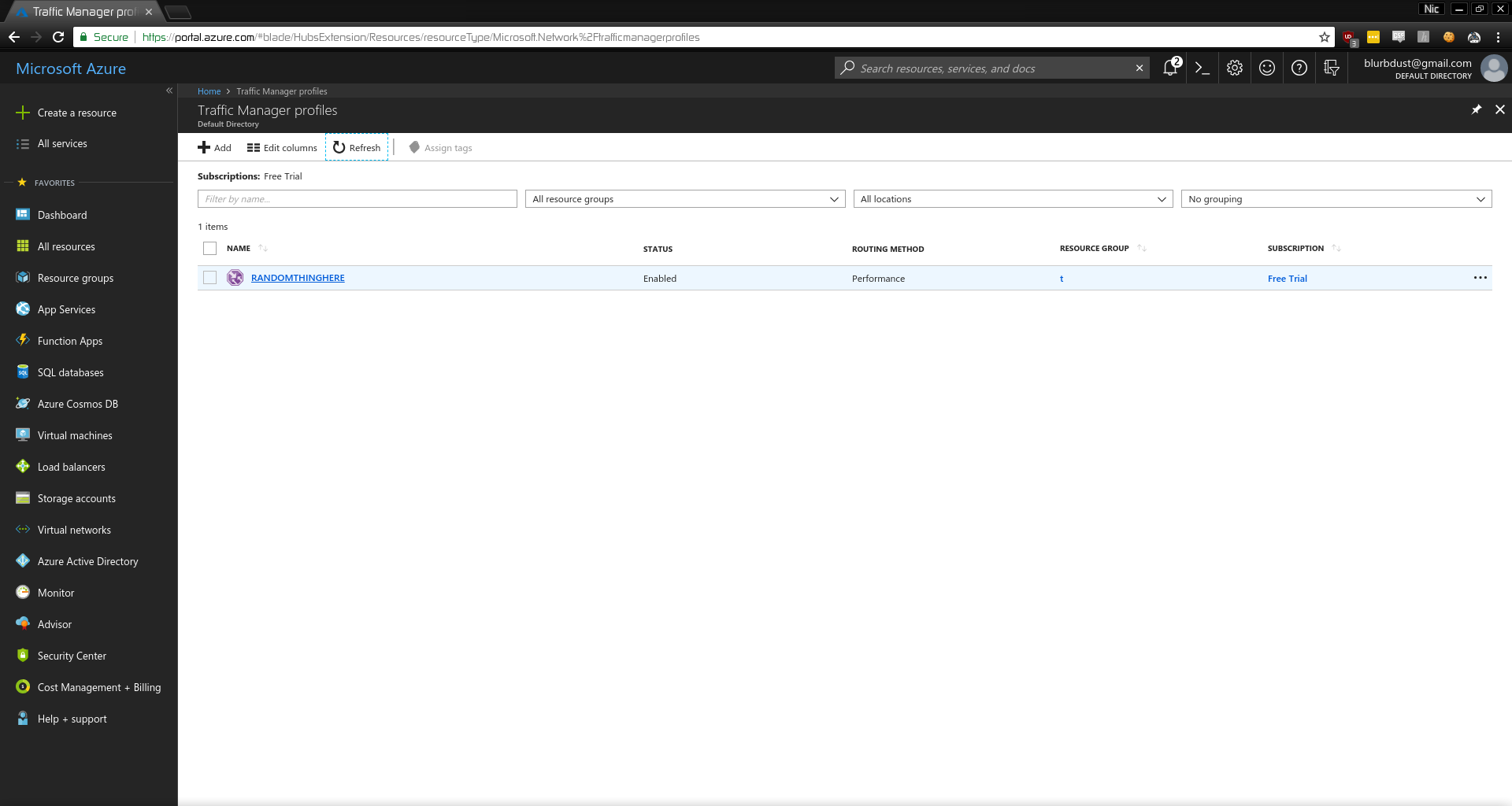 Configure Traffic Profile