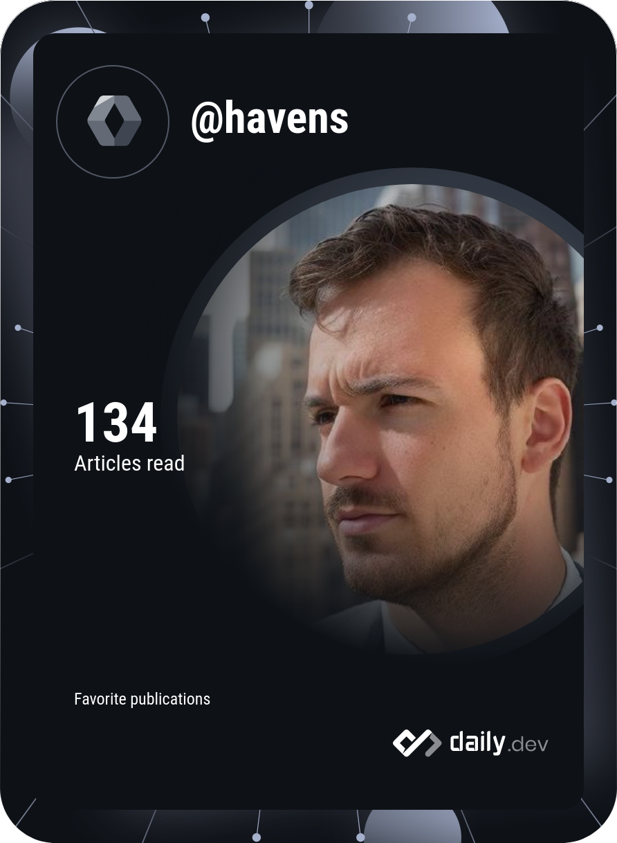 Thomas's Dev Card