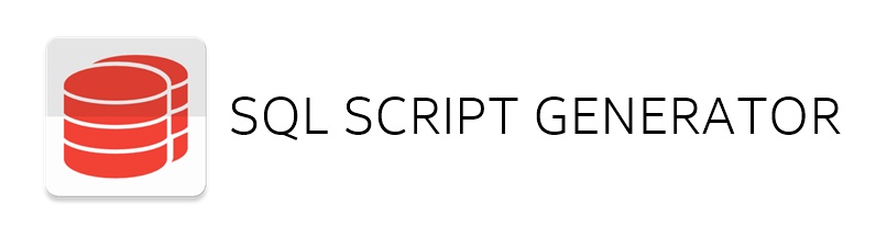 SQL SCRIPT GENERATOR LOGO