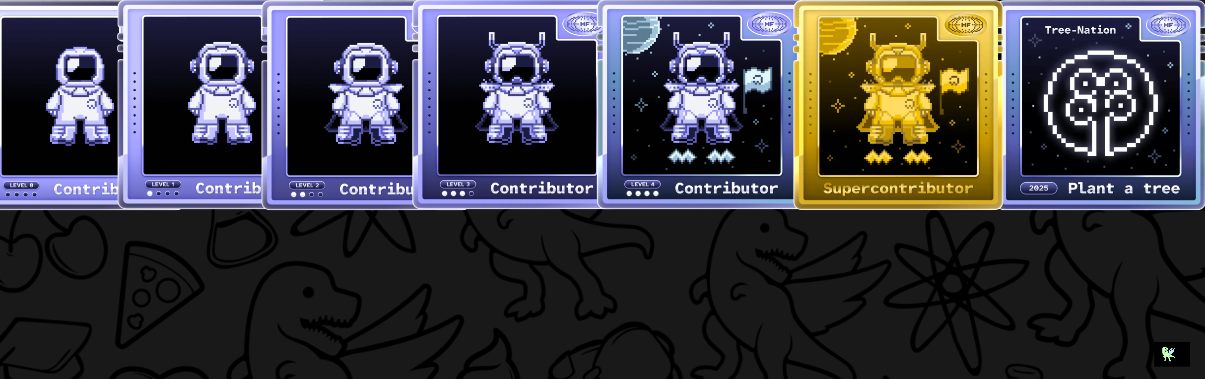 An image of @krishlalakiya's Holopin badges, which is a link to view their full Holopin profile