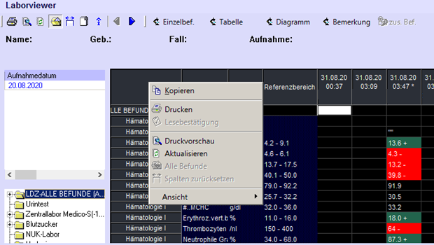 medico laboratory viewer