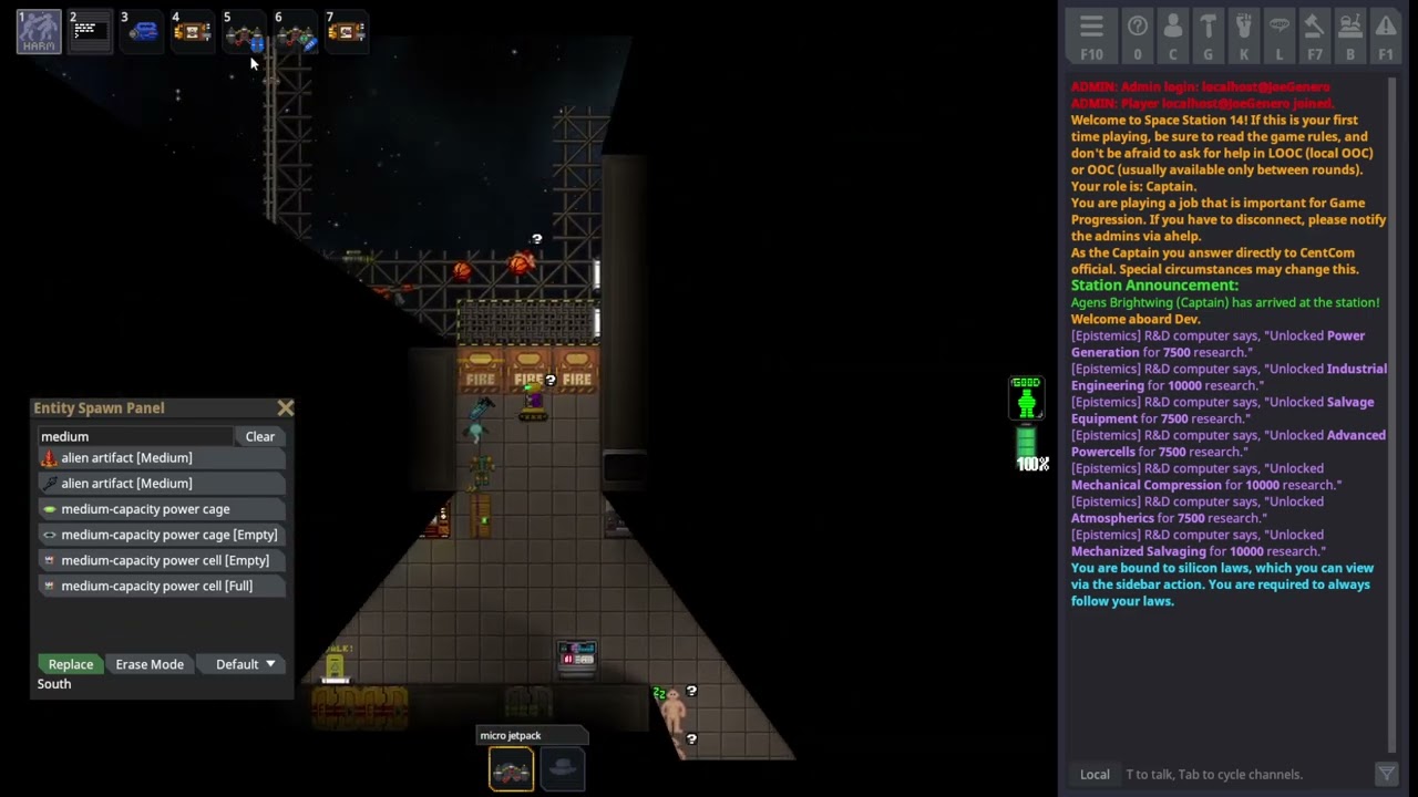 Crafting demo, basic usage